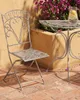 BELIANI Gartenstuhl 2er Set Grau Eisen Antik-Optik Produktbild-Vorschau 4