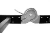 A close-up view of a metal hinge mechanism on a black bar, likely part of a ladder or similar foldable structure. Náhľad obrázku produktu