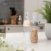 Haakaa Squeeze Fütter-Flasche mit Löffel - Grau Produktbild-Vorschau 3