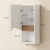 HOMCOM Badezimmerschrank Wandschrank mit Soft-Close-Tür und Produktbild-Vorschau 3