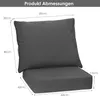 Kostway, poduszka do mebli ogrodowych, siedzisko 60x60x15 Podgląd zdjęcia produktu 2