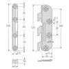 Hettich Bett-Verbindungsbeschlag, 127 mm,mit 3 Produktbild-Vorschau 3