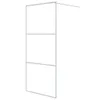 A white metal frame for a shower enclosure, shown against a white background. Produktbild-Vorschau