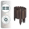 Woodygift Holz Palisade Gartenzaun Rasenkante Produktbild-Vorschau 3