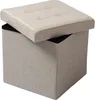Sgabello Happyment Beige - Con vano portaoggetti - Sgabello Anteprima dell’immagine prodotto 1