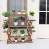 FATIVO Scaffale per fiori da balcone in legno massello, 8 Anteprima dell’immagine prodotto 4