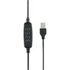 A close-up view of a black USB cable with a control unit and a USB connector. Produktbild-Vorschau