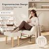 Fauteuil à bascule UnboxG avec repose-pieds, couleur beige. Voir les images du produit 9