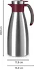 Emsa SOFT GRIP Isolierkanne 1,5 l weinrot N41205 3110601239 Podgląd zdjęcia produktu 8