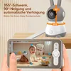 Babyphone avec 2 caméras et APP 2K/5,0 pouces WLAN Voir les images du produit 19