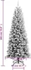 vidaXL Sapin de Noël artificiel enneigé 180 cm PVC&PE Voir les images du produit 12