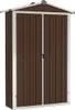 vidaXL Abri de jardin brun 116x45x175 cm Acier galvanisé Voir les images du produit 9