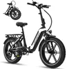 ECORUSH E Bike Klapprad, E-Bike mit 20×4,0 Zoll Fat Tire, Produktbild-Vorschau 1