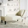 vidaXL Chaiselongue mit Kissen und Rechter Armlehne Creme Produktbild-Vorschau 2