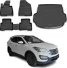 Fußmatten & Kofferraumwanne Set für Hyundai Santa Fe Produktbild-Vorschau 1