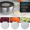 Arendo set di 5 insalatiere in acciaio inox con coperchio, Anteprima dell’immagine prodotto 4