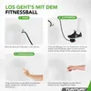 Tunturi Anti Burst Fitnessball mit Pumpe - Yoga-Ball 65 cm Produktbild-Vorschau 5