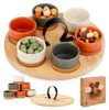 Excellent Houseware 7-teiliges Servierset, Keramik/Bambus, Produktbild-Vorschau 9