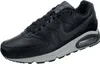 A black Nike Air Max Command leather sneaker is shown from a side angle against a white background. Voir les images du produit