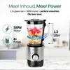 Emerio Blender BL-130988 – 1,5 L – 500 W – Glazen Kan – RVS Productafbeelding-voorbeeld 3