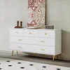 okwish Kommode Sideboard 140*35*76cm mit 7 Schubladen, Produktbild-Vorschau 2