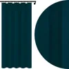 Voppi Krótka granatowa zasłona welurowa 140x160 cm taśma Podgląd zdjęcia produktu 1