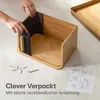 Praknu Brotkasten klein aus  Holz mit Schiebetür - Produktbild-Vorschau 7