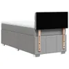 Schlichtes Boxspringbett mit Matratze - Hellgrau 100x200 cm Produktbild-Vorschau 7