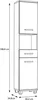 Forte VERIS Badschrank 40, hoher Badezimmerschrank mit 2 Produktbild-Vorschau 6