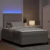 Maison Exclusive - Boxspringbett mit Matratze mit LED Taupe Produktbild-Vorschau 5