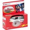 A product box for a disposable camera, showing the camera inside and marketing images. Anteprima dell’immagine prodotto