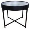 bhp B152574 IVANA Couchtisch, Metall schwarz, Glasplatte, Produktbild-Vorschau 2