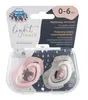 A product package containing two pacifiers for babies. Produktbild-Vorschau