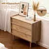 Kommode Holz mit 3 Schubladen & abgeschrägten Fronten | B Produktbild-Vorschau 5