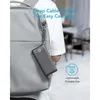A person wearing a backpack with a power bank attached to the strap. Anteprima dell’immagine prodotto
