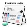 Dwustronna tablica magnetyczna A3 ze stojakiem – 360° Podgląd zdjęcia produktu 1