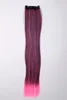 WIG ME UP 2 Clips Strähne glatt Pink-Schwarz-Mix Produktbild-Vorschau 2