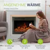 Juskys Elektrokamin 1000 / 2000 W - Standkamin mit Heizung, Produktbild-Vorschau 3