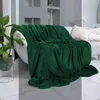 Coperta morbida Copriletto Verde caldo 200x220 cm Regalo di Anteprima dell’immagine prodotto 5