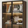 Glasvitrine mit 3-farbiger , Vitrine mit 4 Glastüren, Produktbild-Vorschau 4