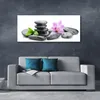 Acrylglasbilder 125x50 Wandbild Druck Blumen Steine Kunst Produktbild-Vorschau 2