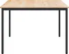 vidaXL Tavolo da pranzo naturale 110 x 110 x 75 cm in legno Anteprima dell’immagine prodotto 4