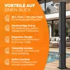 CASARIA® Solardusche 60 Liter UV-beständig Edelstahl Ablage Produktbild-Vorschau 9