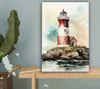 MuchoWow® - Leinwandbilder - Leuchtturm - Felsen - Weiß - Produktbild-Vorschau 4
