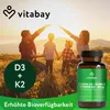Vitabay Vitamin D3 + K2 Depot – 180 vegane Tabletten – Produktbild-Vorschau 2