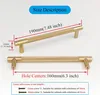 moderne goldene Schrankgriffe, 160 mm Mittenabstand, für Produktbild-Vorschau 4
