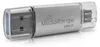 MediaRange USB-Stick 3.2 Gen 1 USB-A und USB-C,256GB silber Voir les images du produit 2