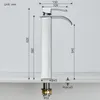 Wasserfall Waschtischarmatur Hoch, 304 Edelstahl Chrom, Produktbild-Vorschau 3