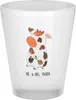Mr. & Mrs. Panda Gläschen Kuh - Transparent - Geschenk, Produktbild-Vorschau 1