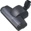 A black vacuum cleaner brush head with a clear plastic strip on a white background. Produktbild-Vorschau